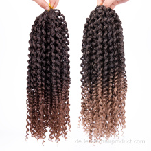 Ombre Curly Senegelese Verdrehtes Haar mit lockigen Enden